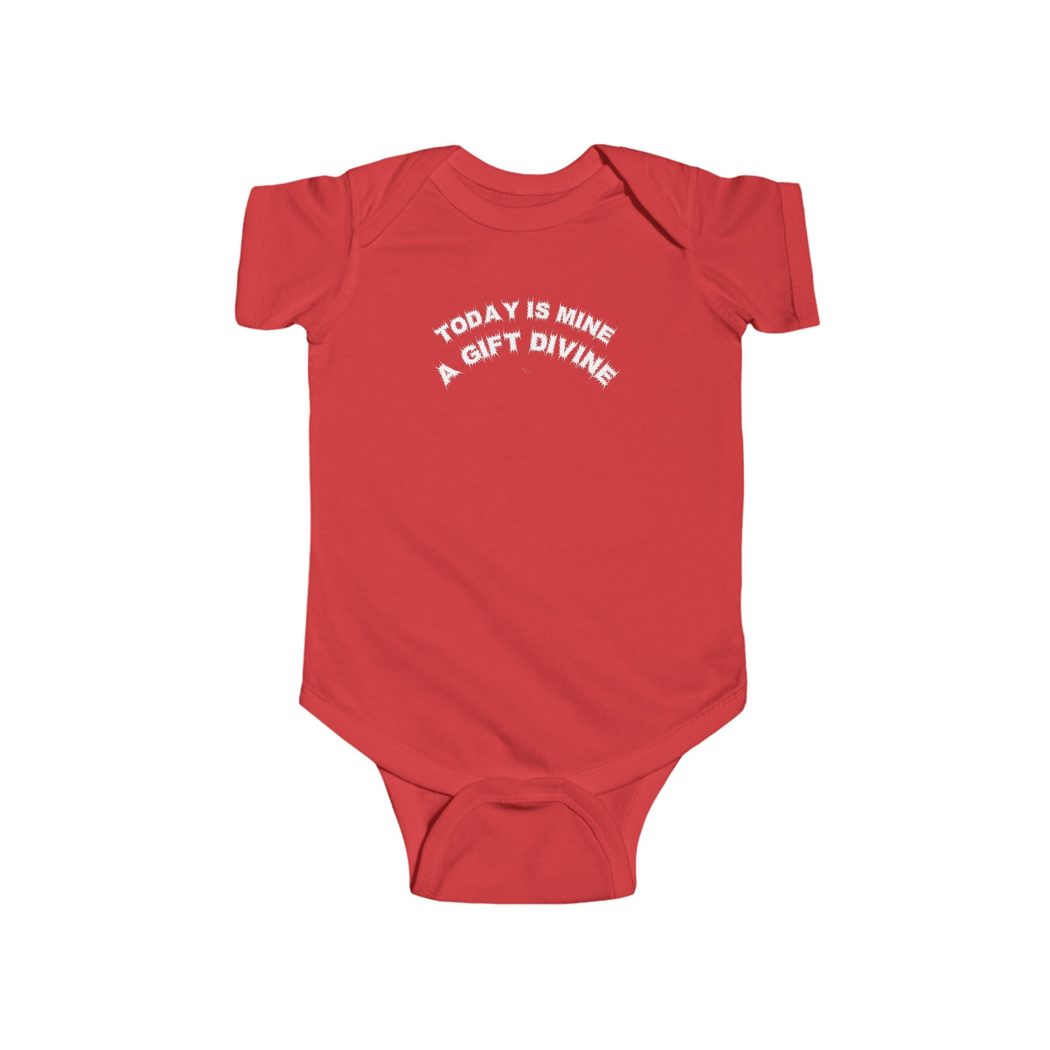 Bildsa A Gift Divine White Text Baby Onesie