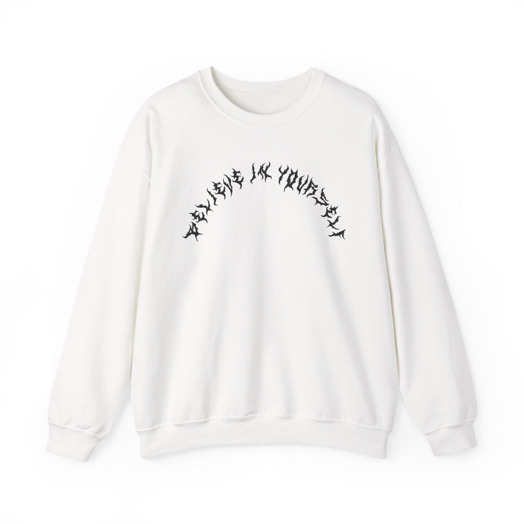 Lundr Believe In Yourself Black Text Crewneck