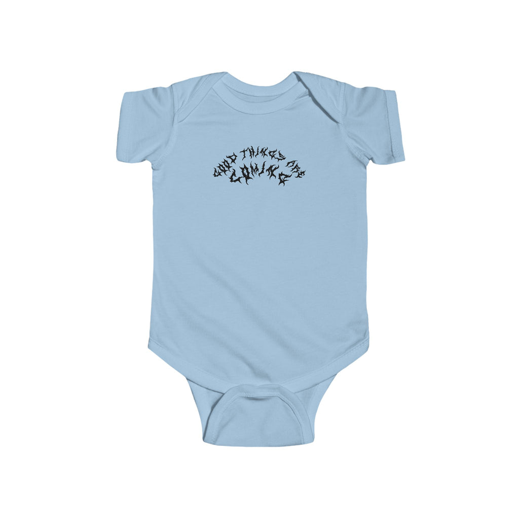 Lundr Good Things Are Coming Black Text Baby Onesie