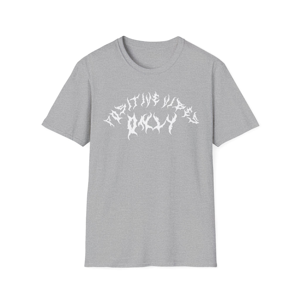 Lundr Positive Vibes White Text Tee