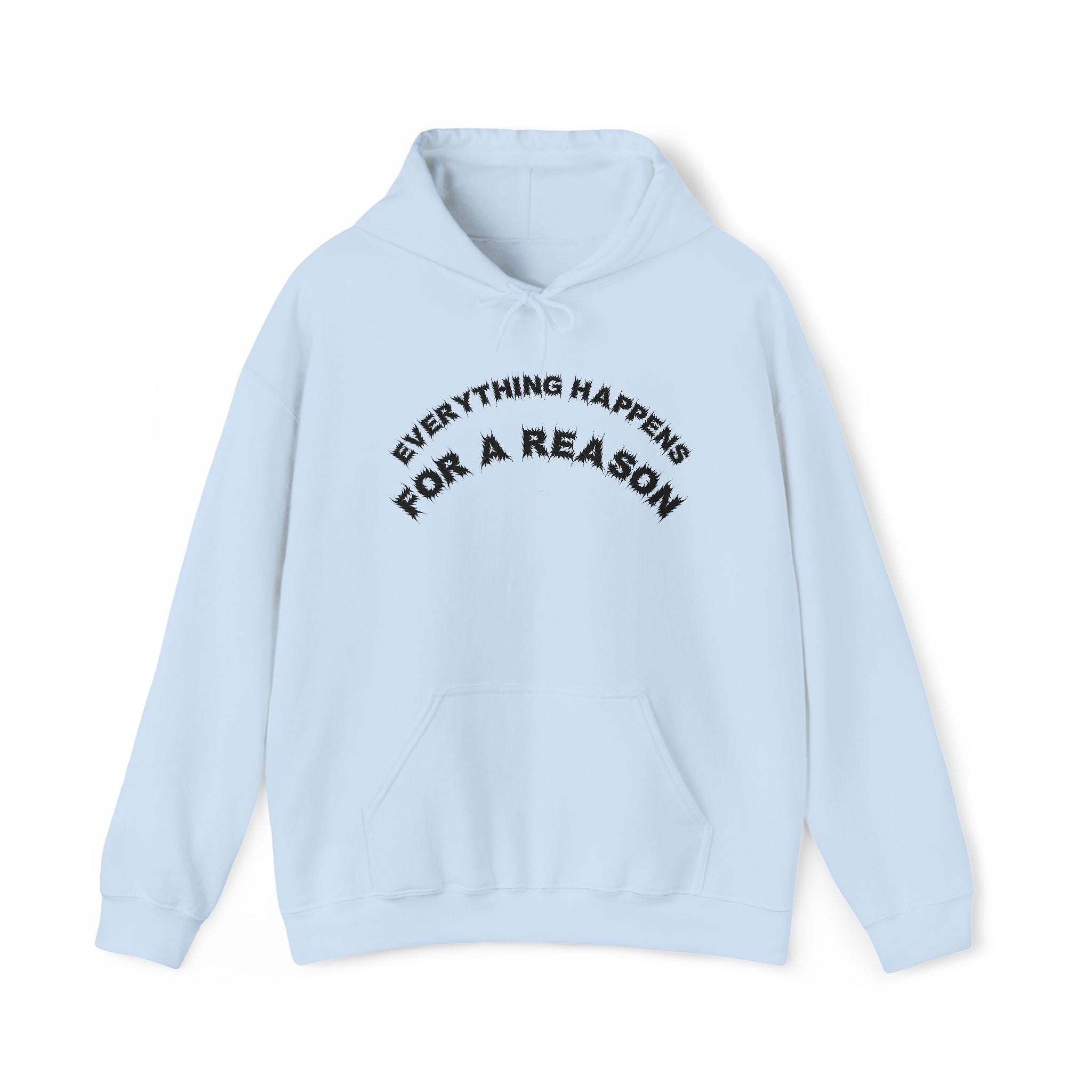Bildsa Everything Happens Black Text Hoodie