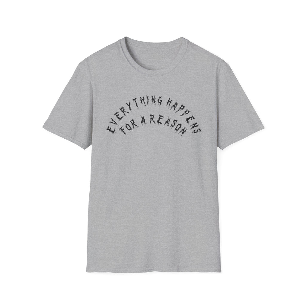 Hvita Everything Happens Black Text Tee