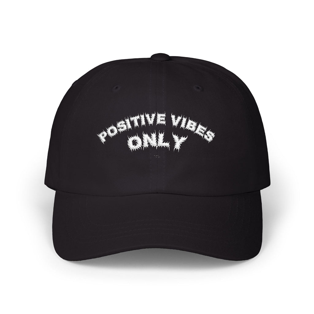 Bildsa Positive Vibes White Text Dad Hat