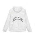 Lundr My Heart Is Light Black Text Windbreaker