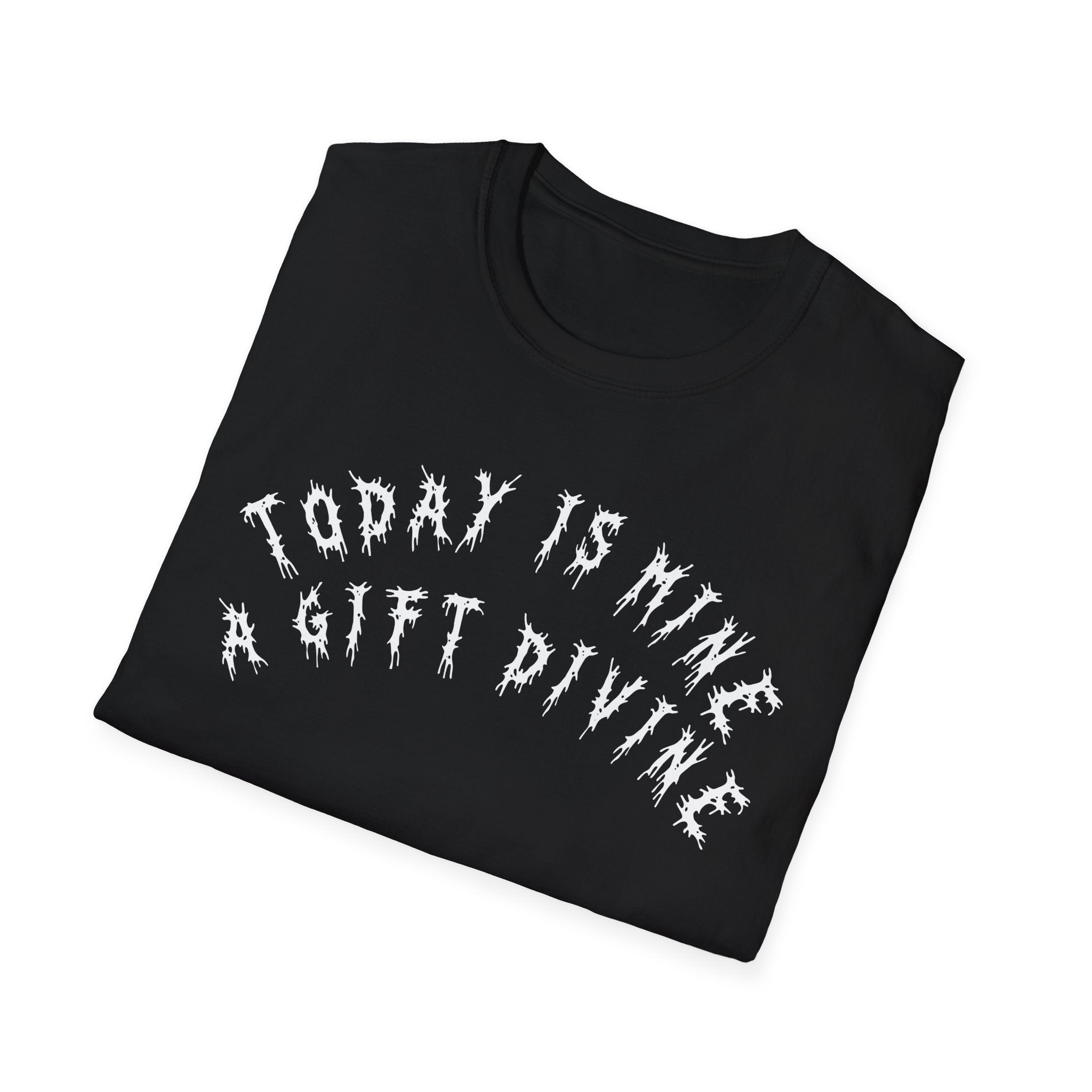 Hvita A Gift Divine White Text Tee