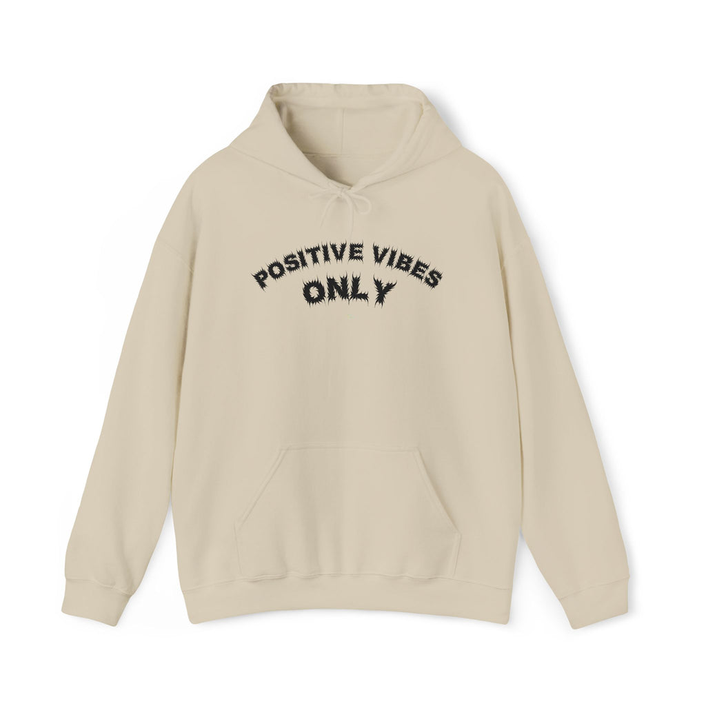 Bildsa Positive Vibes Black Text Hoodie
