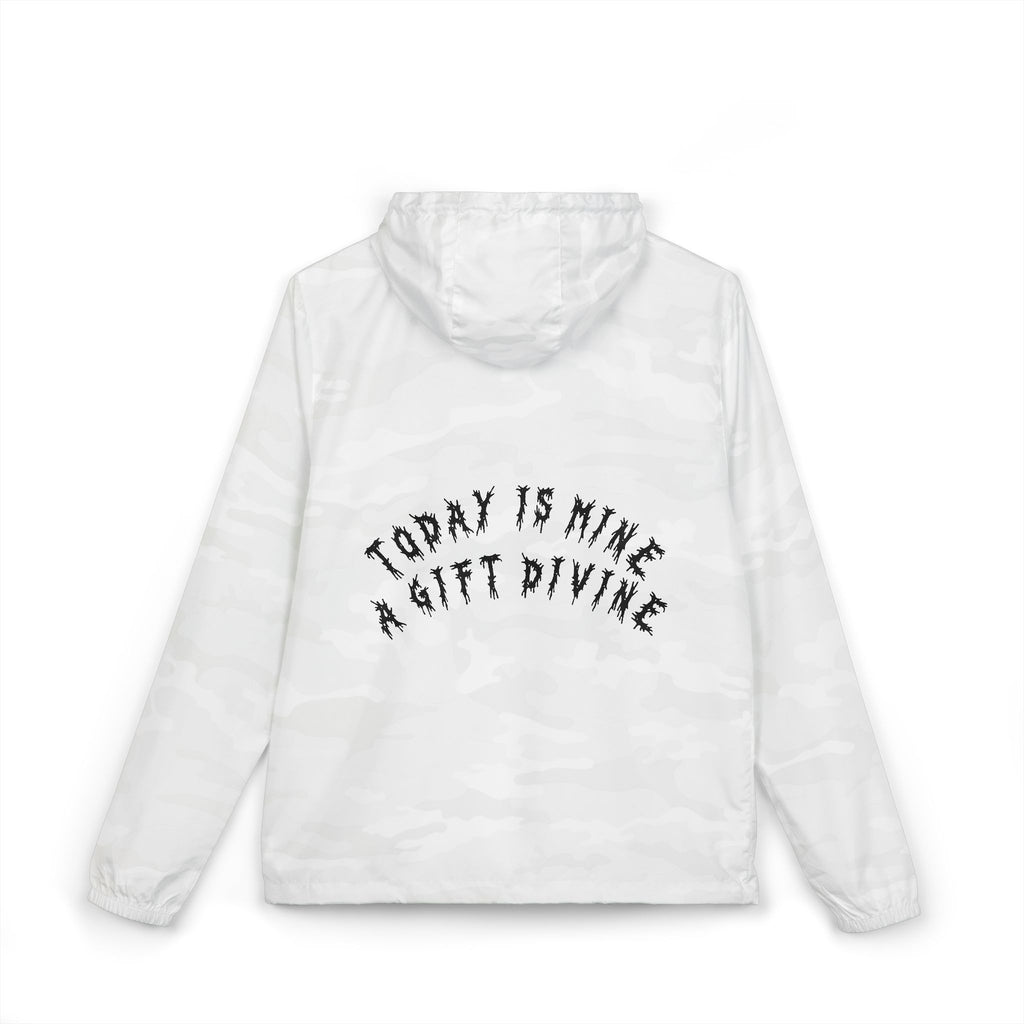 Hvita A Gift Divine Black Text Windbreaker