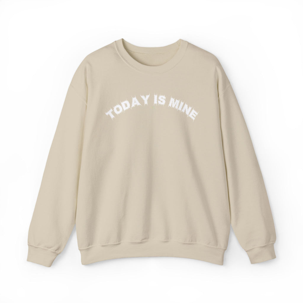 Bildsa Today Is Mine White Text Crewneck