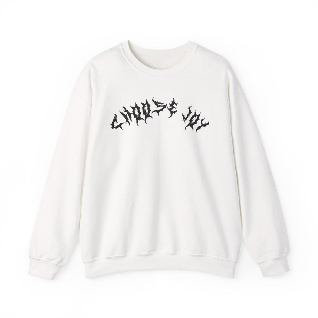 Lundr Choose Joy Black Text Crewneck