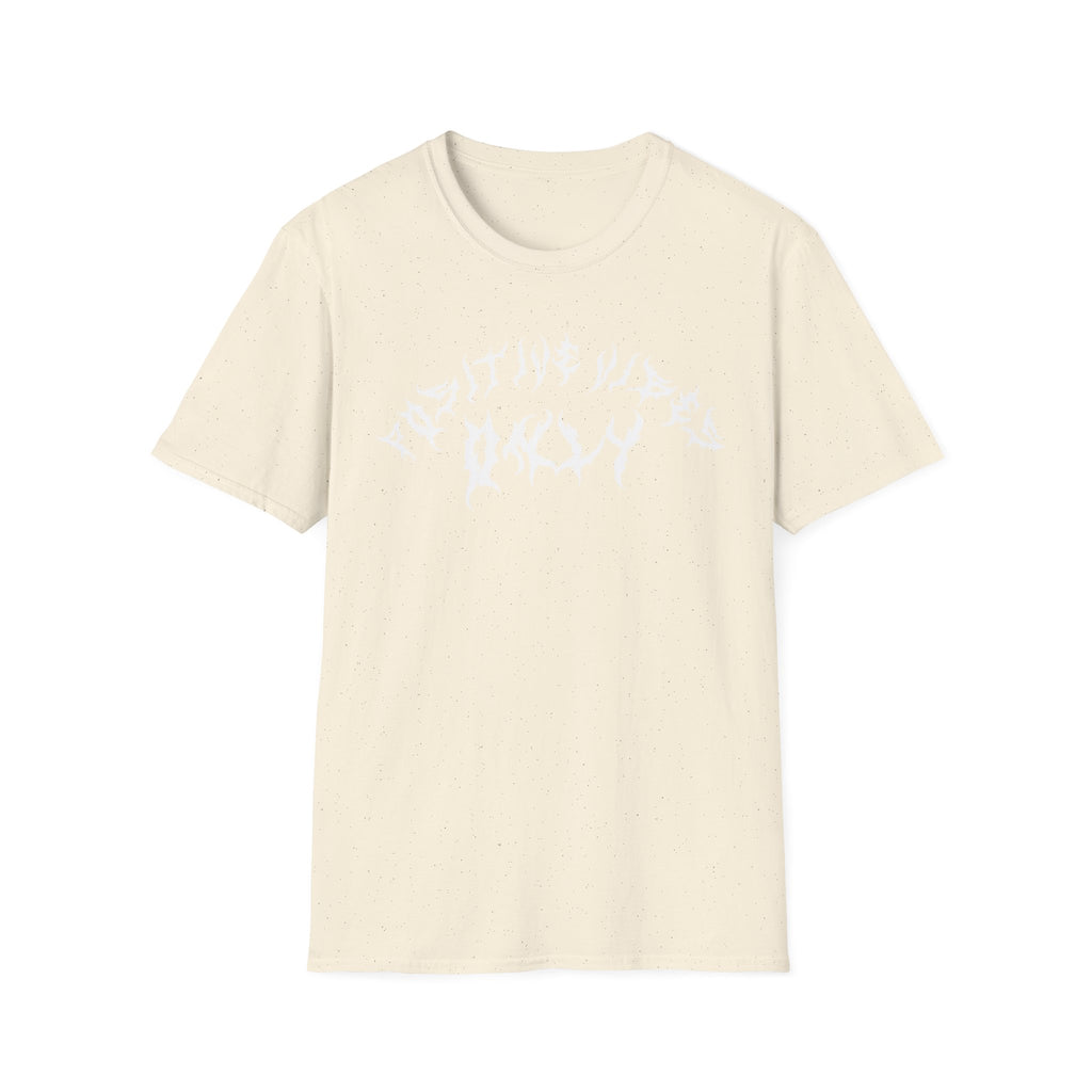 Lundr Positive Vibes White Text Tee