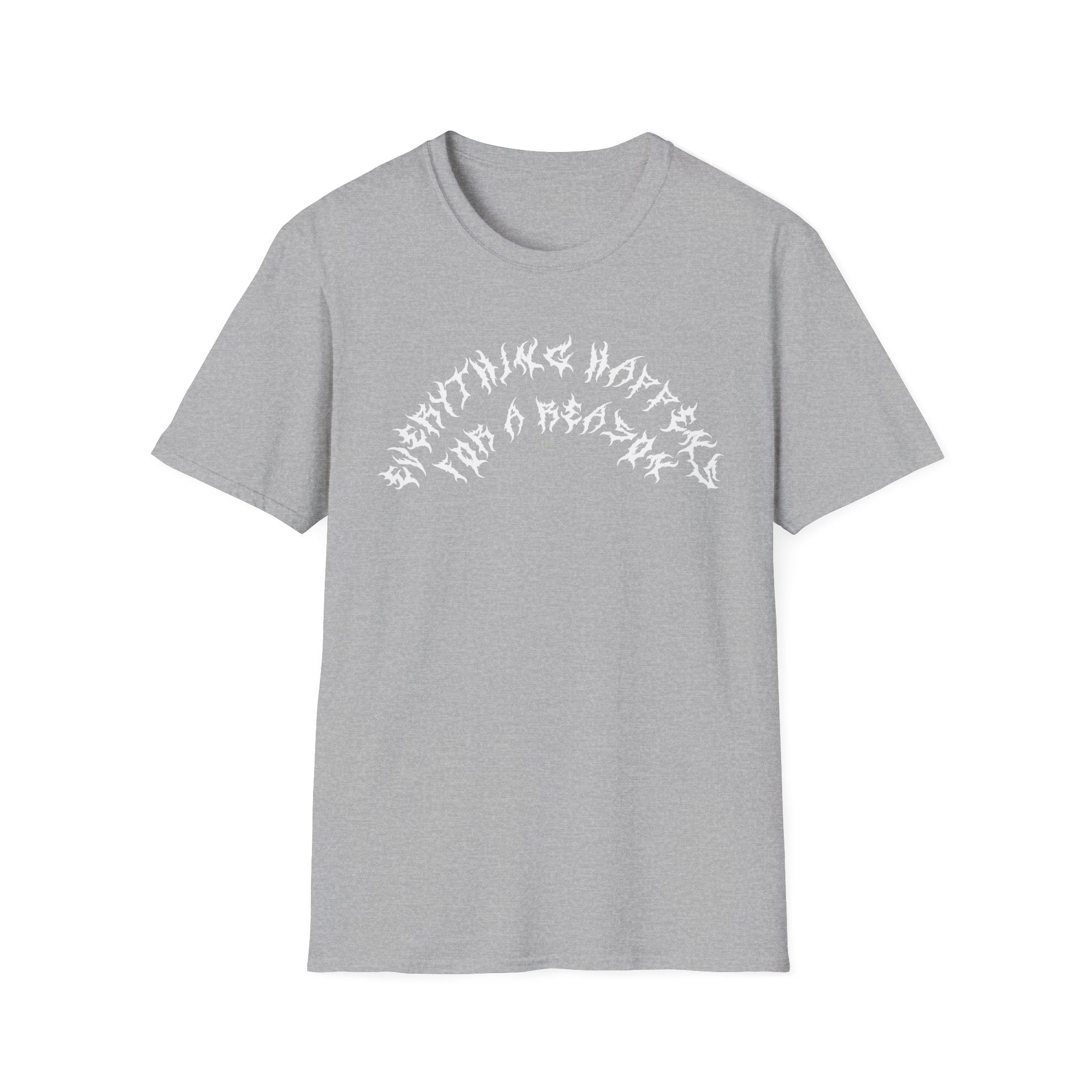 Lundr Everything Happens White Text Tee