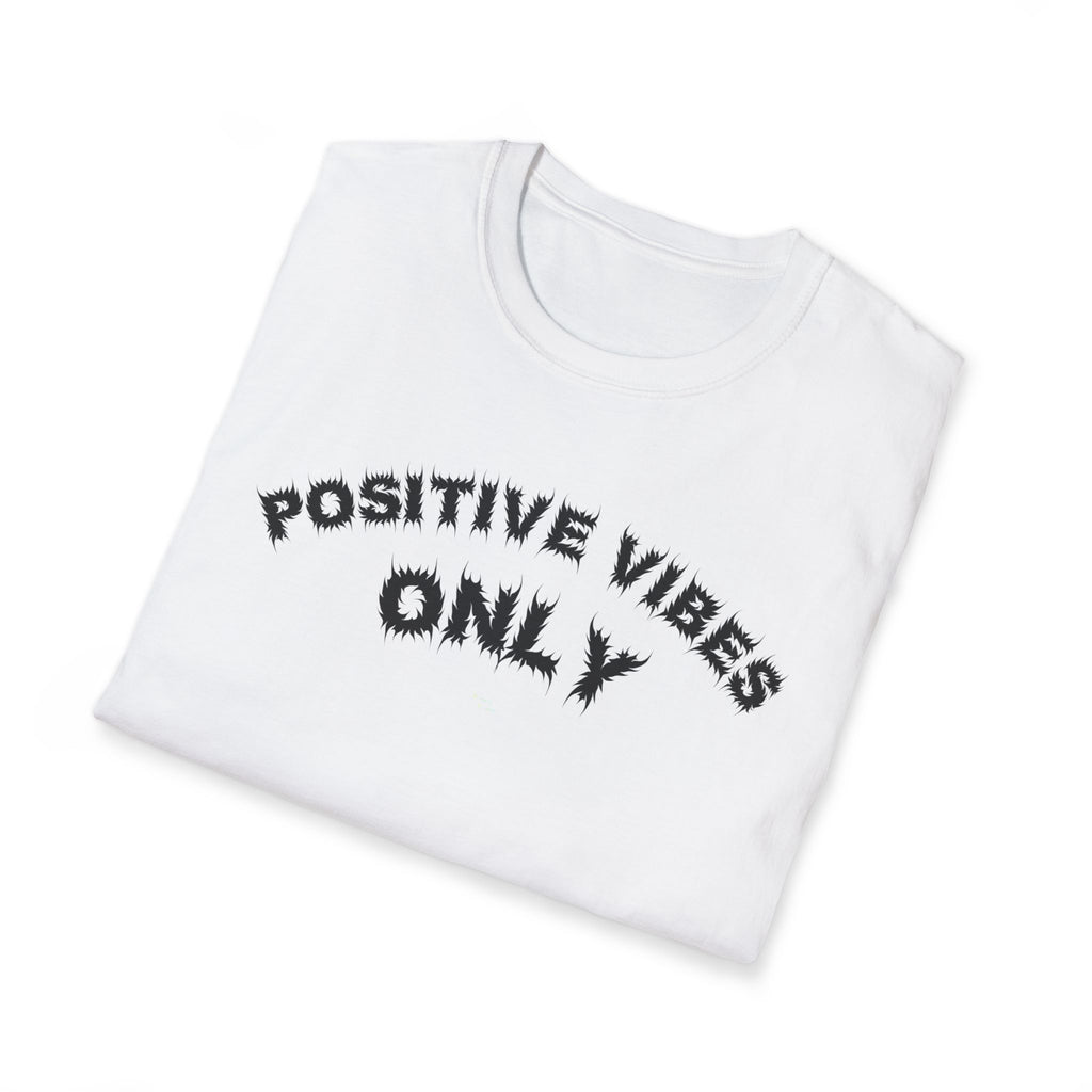 Bildsa Positive Vibes Black Text Tee