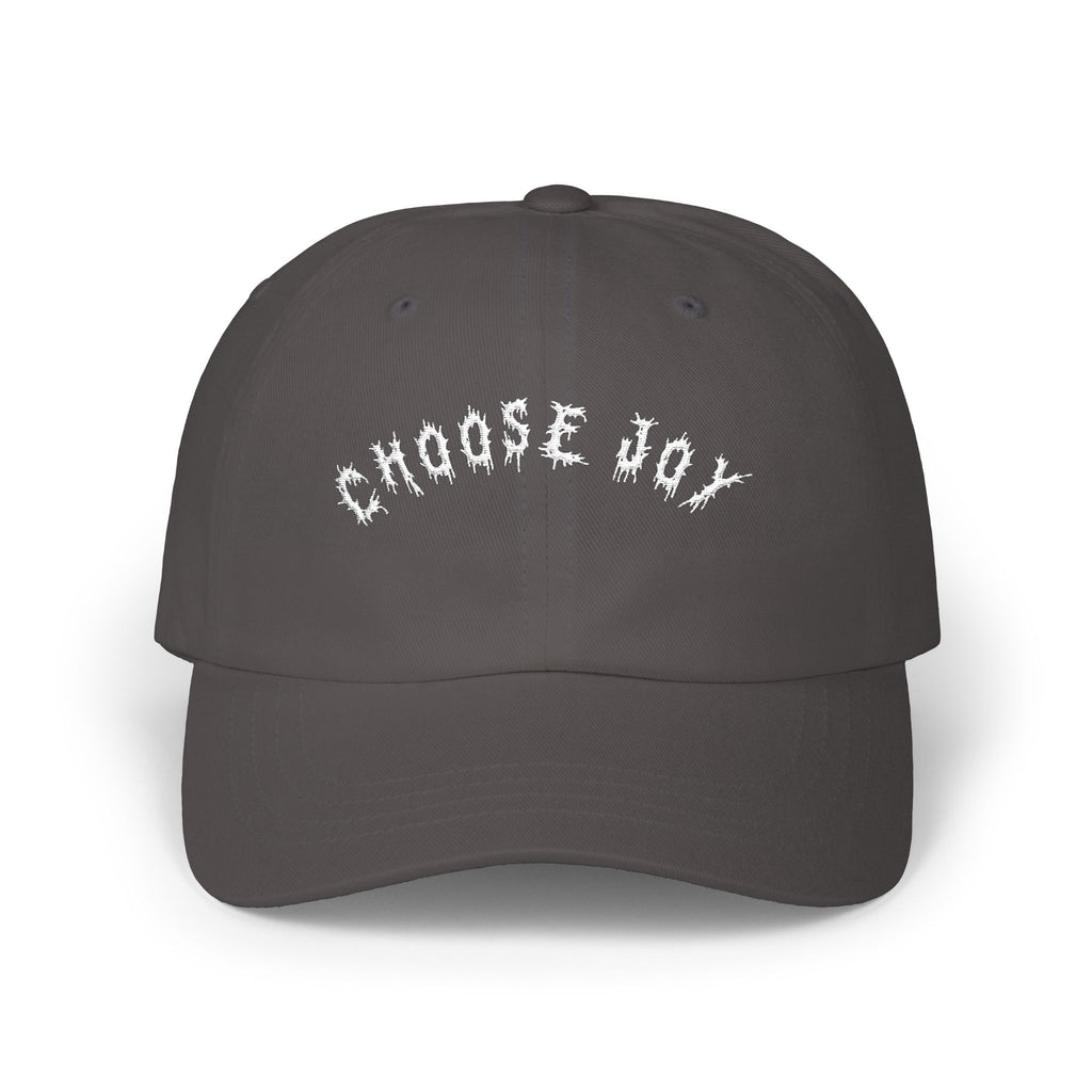 Hvita Choose Joy White Text Dad Hat