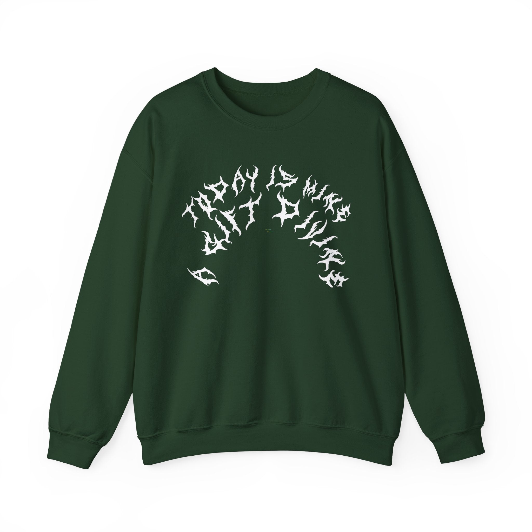 Lundr A Gift Divine White Text Crewneck