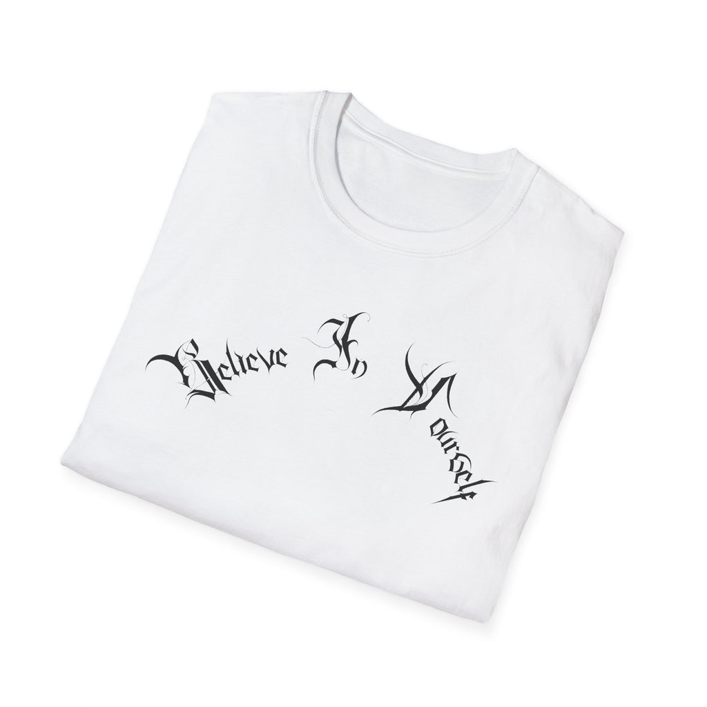 Ellioaey Believe In Yourself Black Text Tee