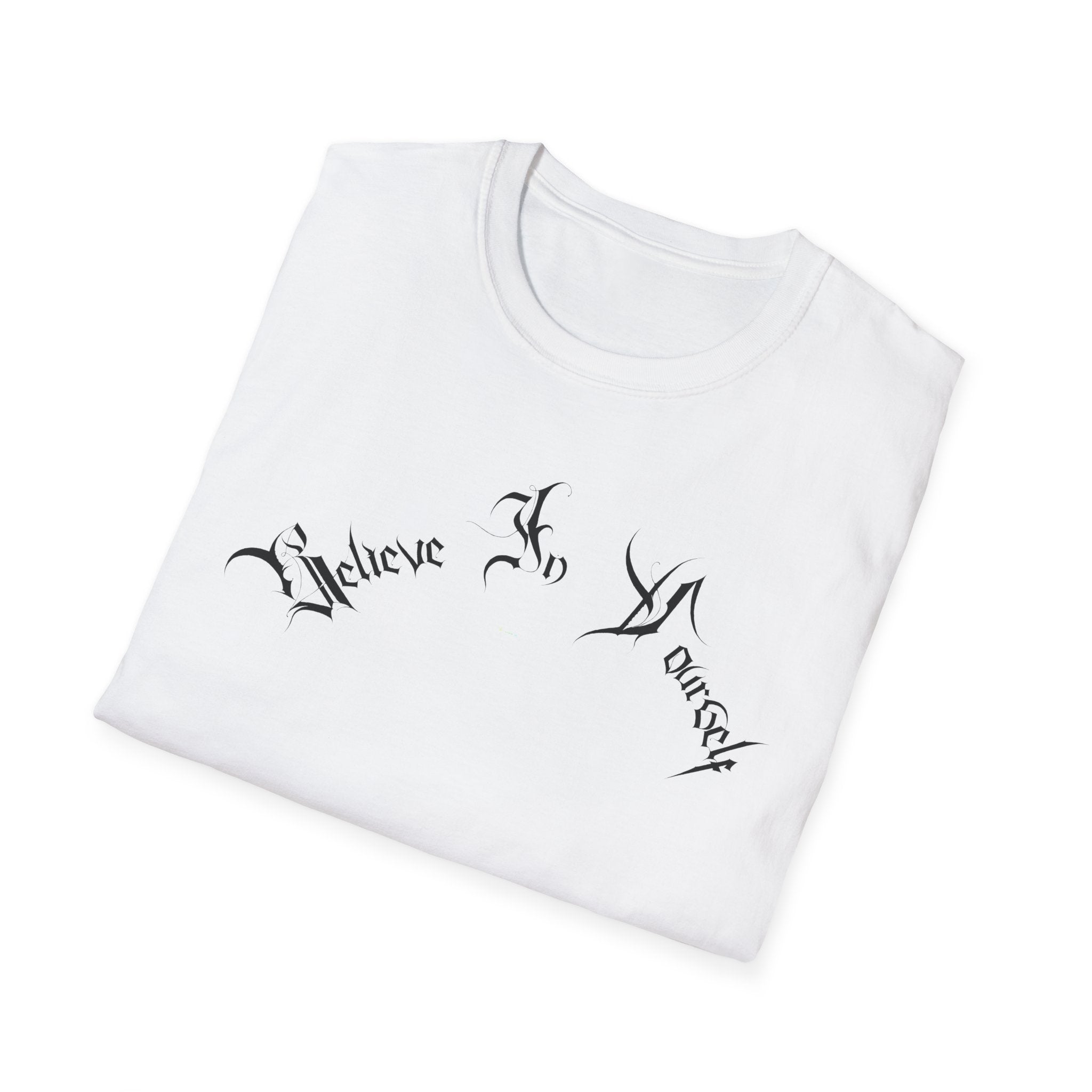 Ellioaey Believe In Yourself Black Text Tee