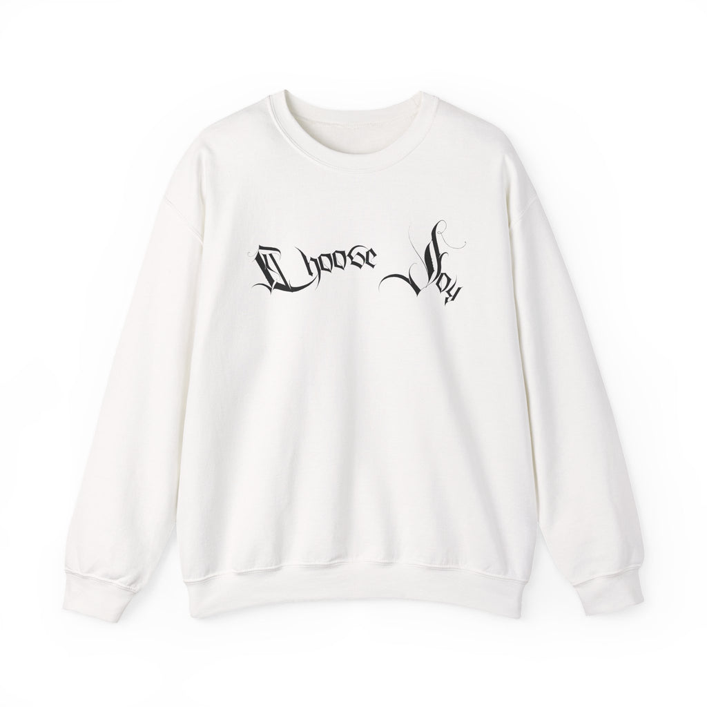 Ellioaey Choose Joy Black Text Crewneck