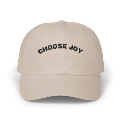 Bildsa Choose Joy Black Text Dad Hat