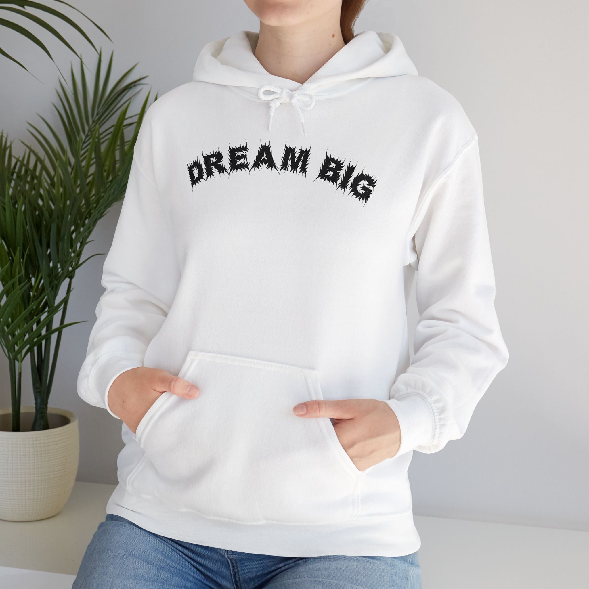 Bildsa Dream Big Black Text Hoodie