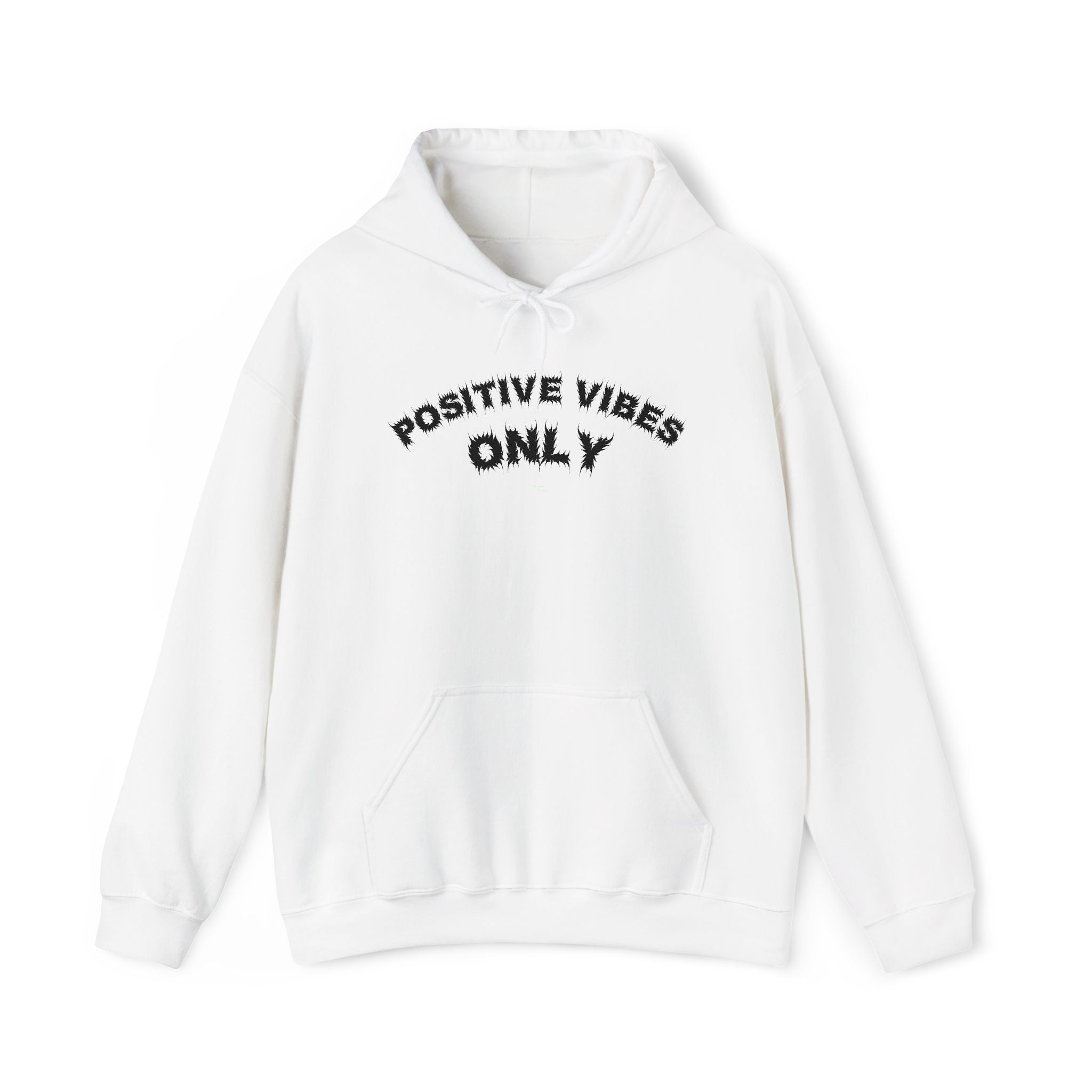 Bildsa Positive Vibes Black Text Hoodie