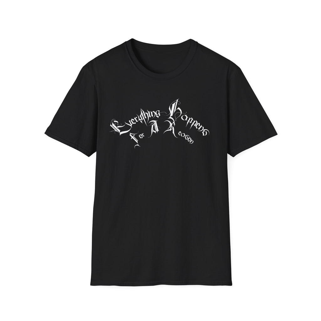 Ellioaey Everything Happens White Text Tee