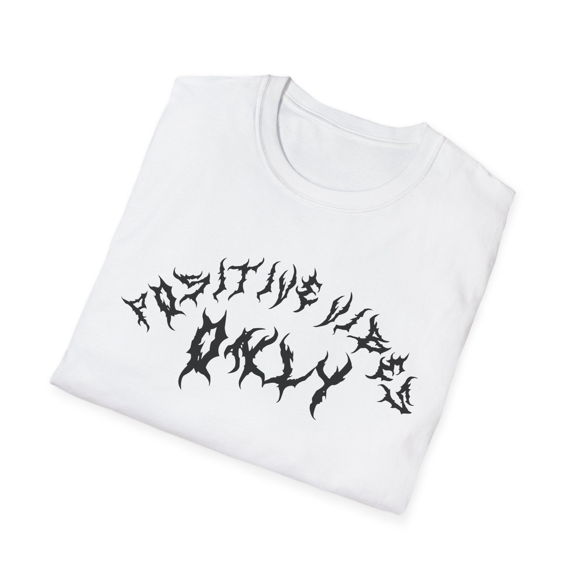 Lundr Positive Vibes Black Text Tee