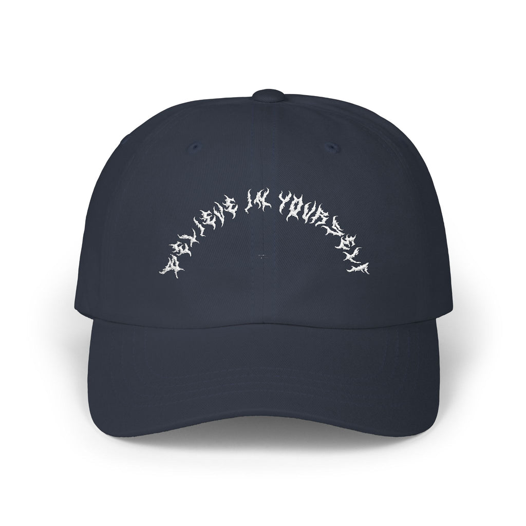 Lundr Believe In Yourself White Text Dad Hat