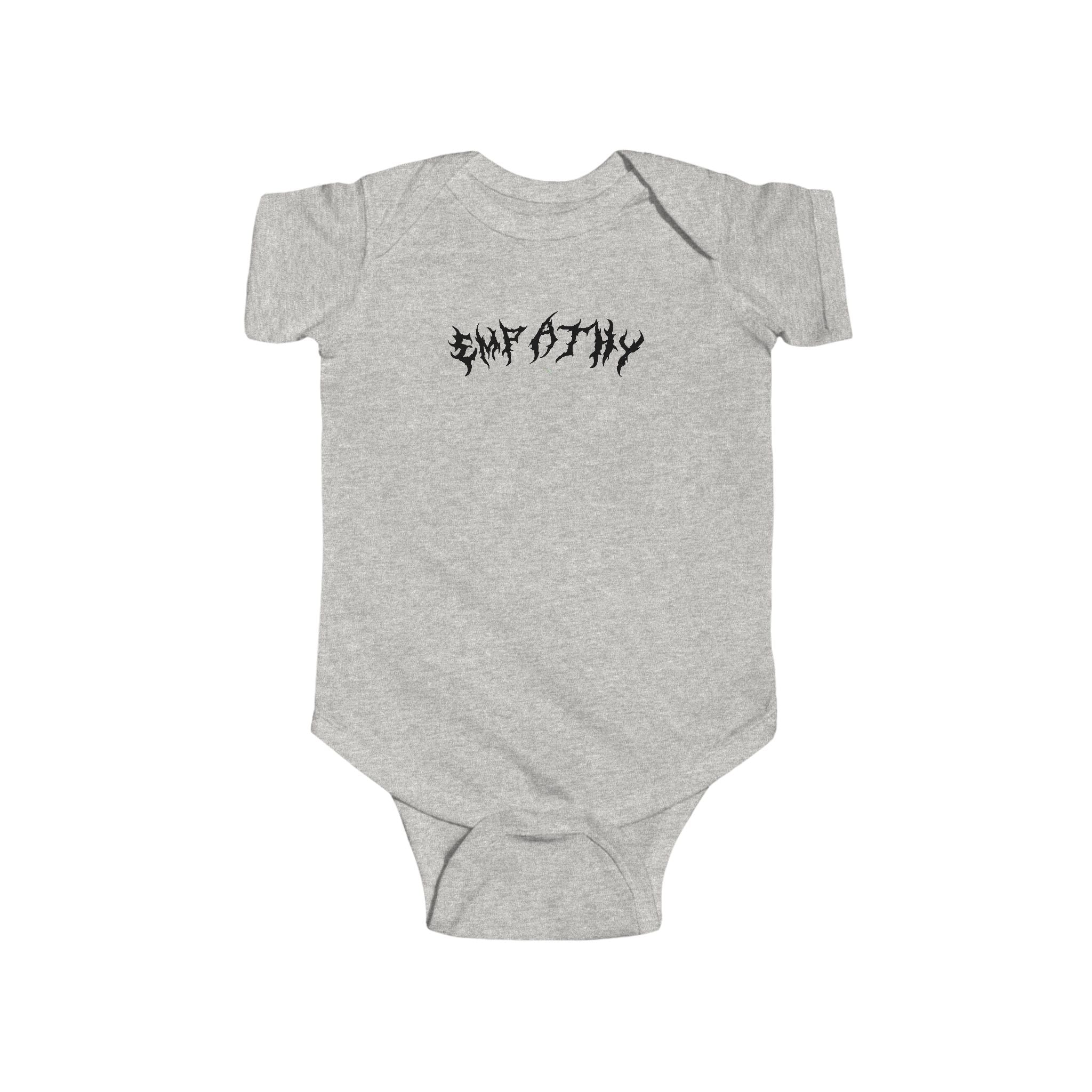 Lundr Empathy Black Text Baby Onesie