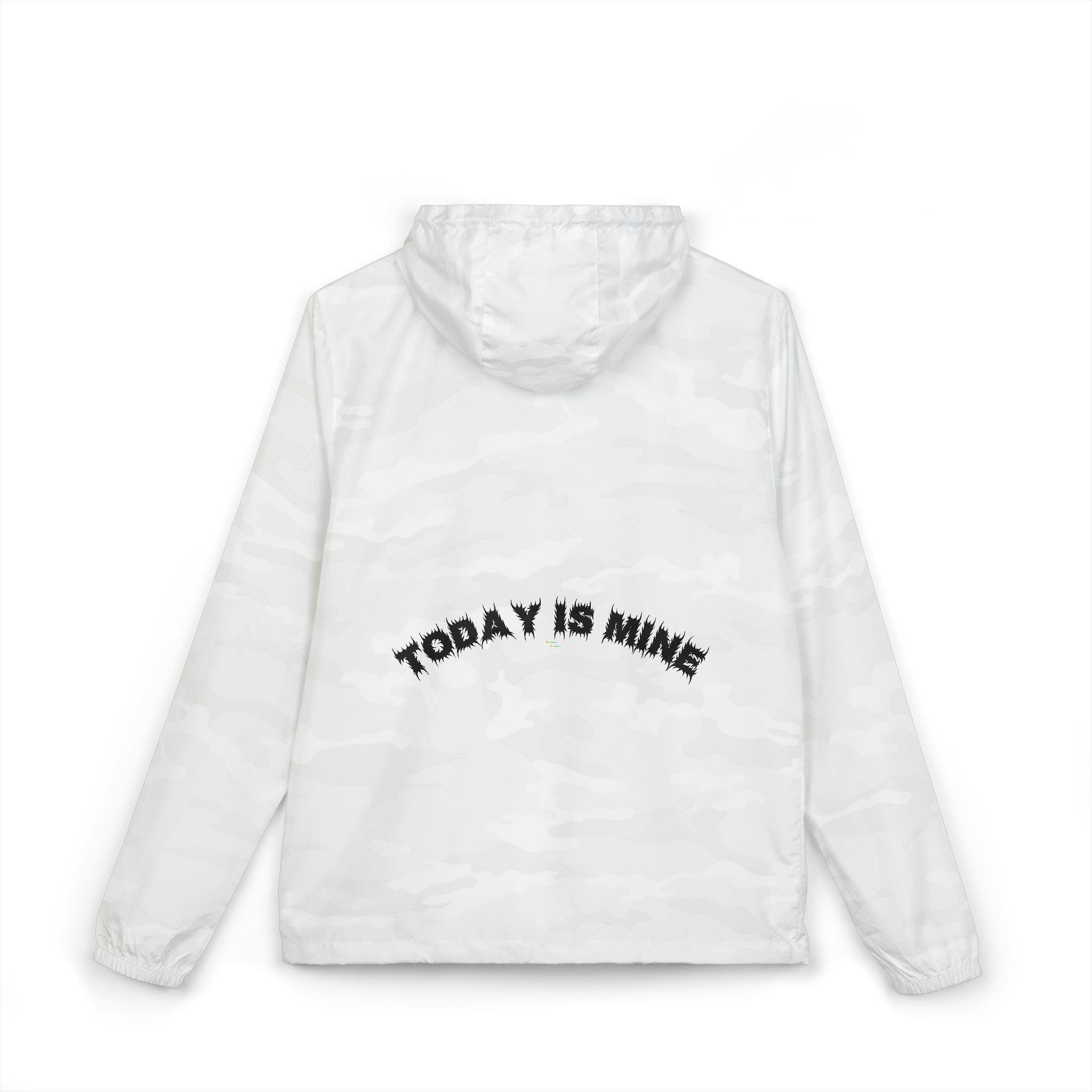 Bildsa Today Is Mine Black Text Windbreaker