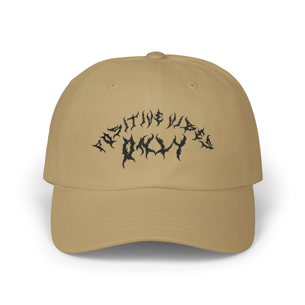 Lundr Positive Vibes Black Text Dad Hat