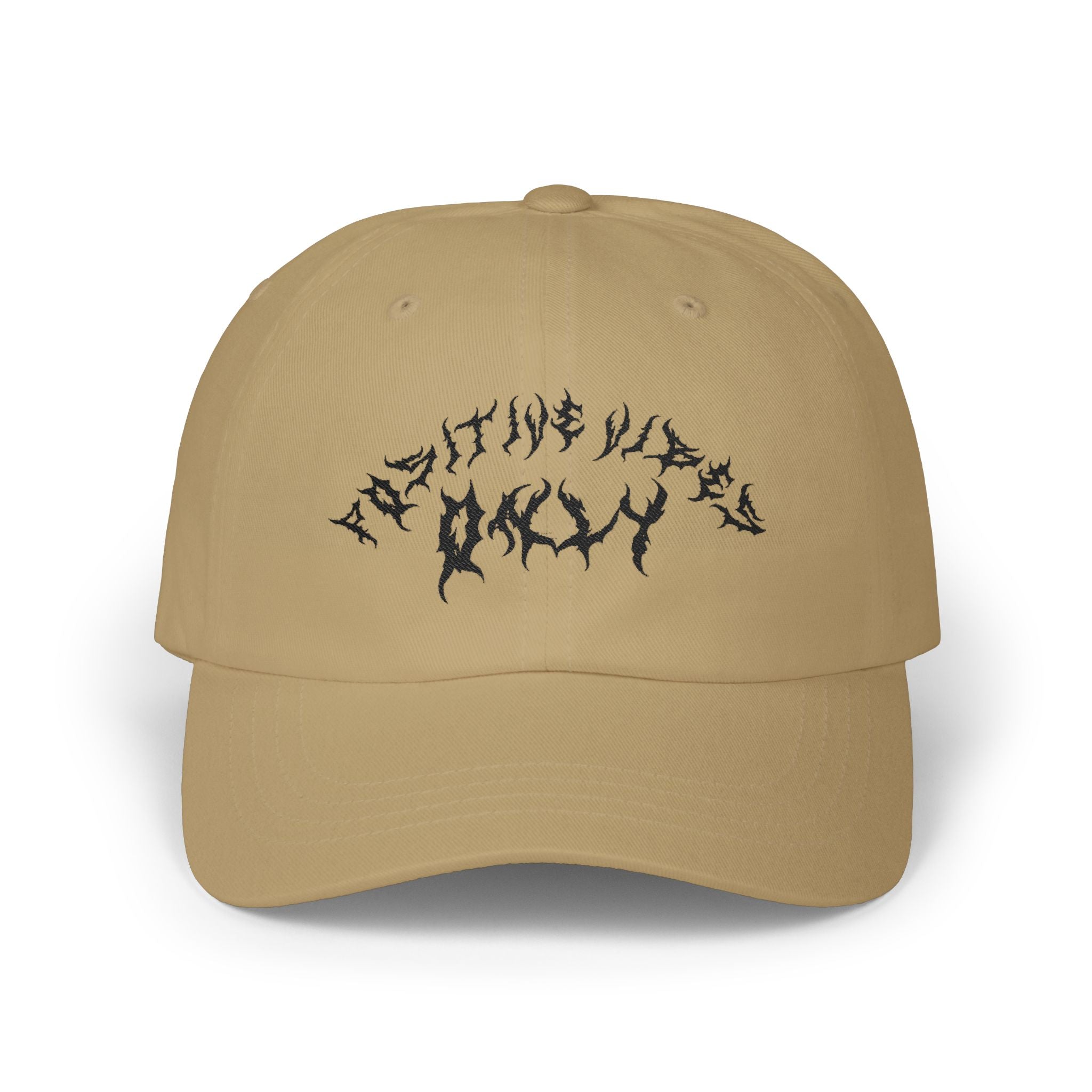 Lundr Positive Vibes Black Text Dad Hat
