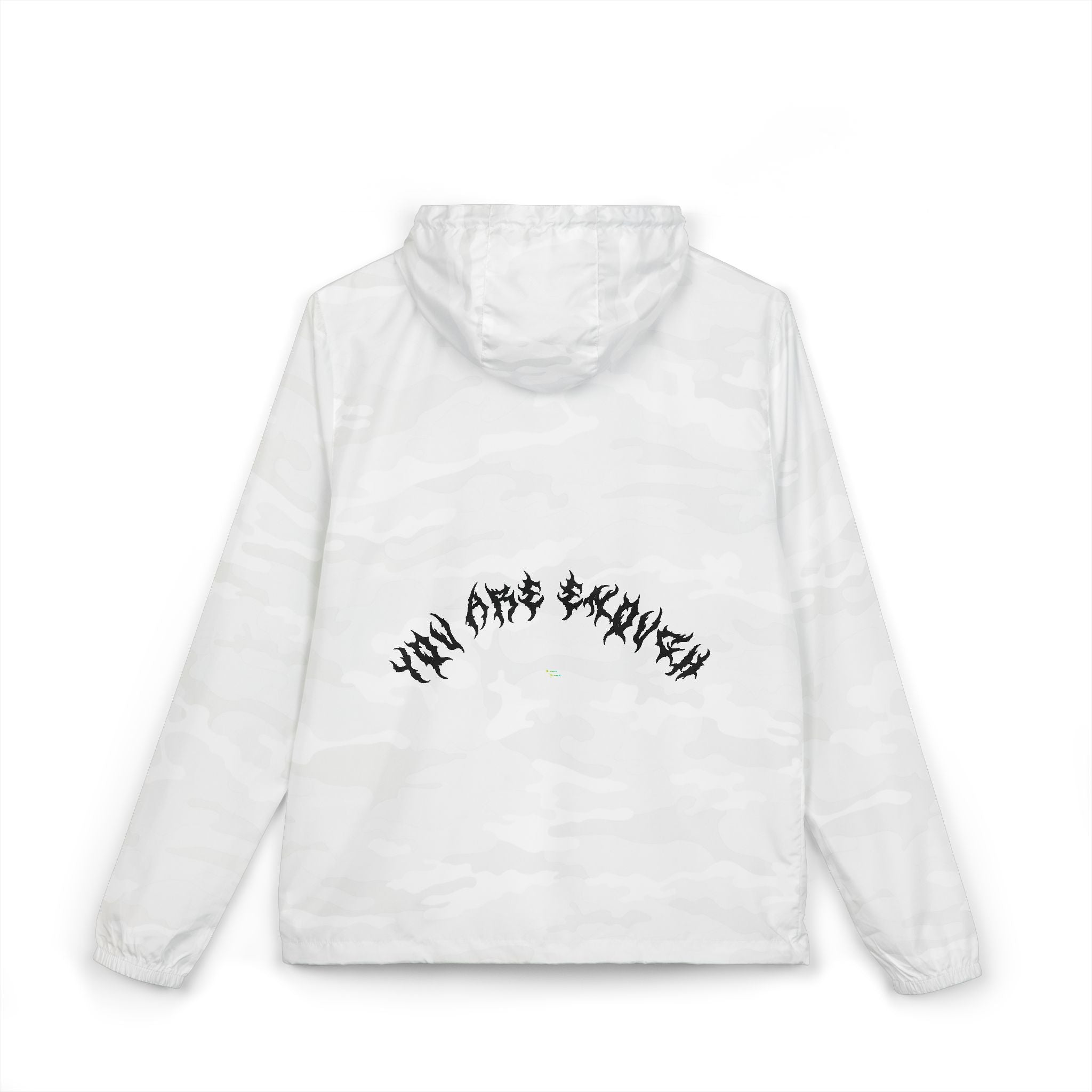 Lundr You Are Enough Black Text Windbreaker