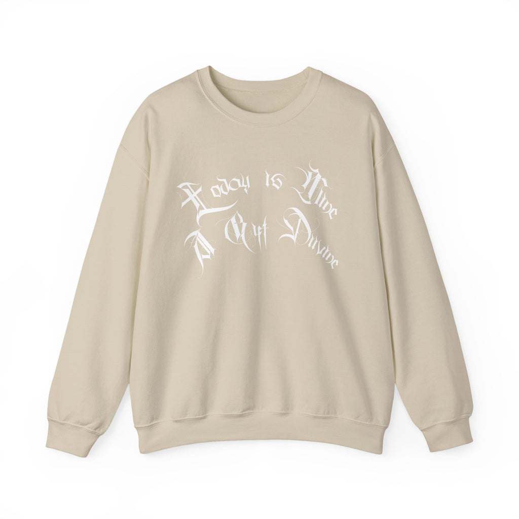 Ellioaey A Gift Divine White Text Crewneck
