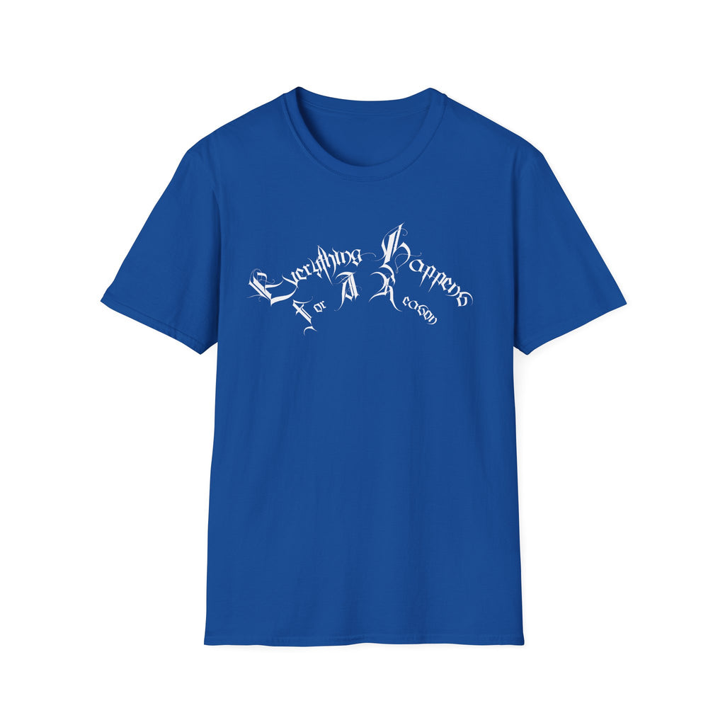 Ellioaey Everything Happens White Text Tee