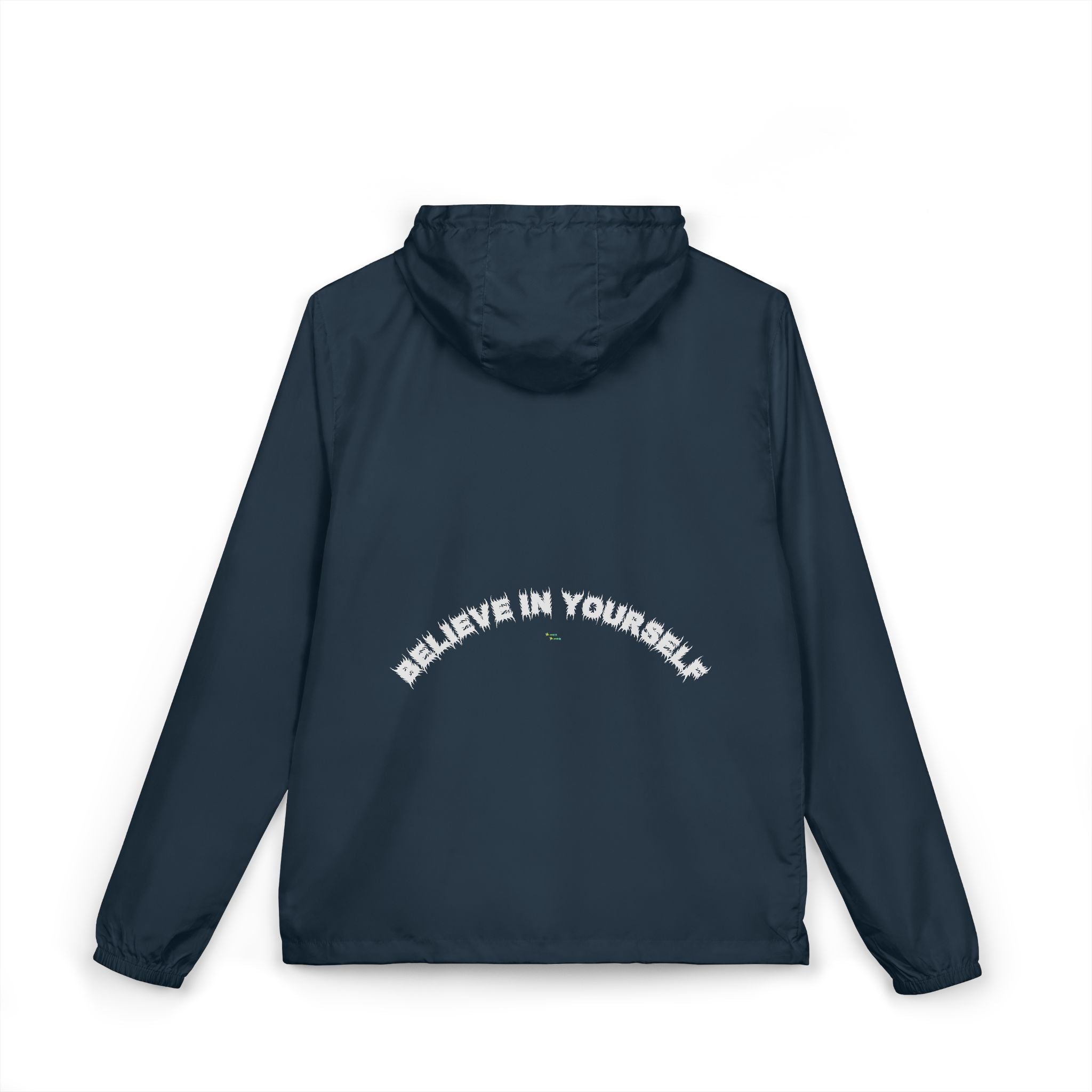 Bildsa Believe In Yourself White Text Windbreaker