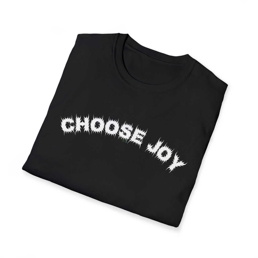 Bildsa Choose Joy White Text Tee