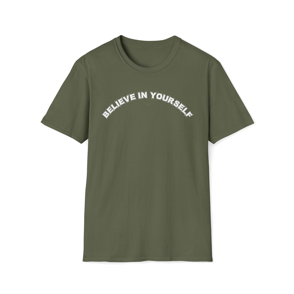 Bildsa Believe In Yourself White Text Tee