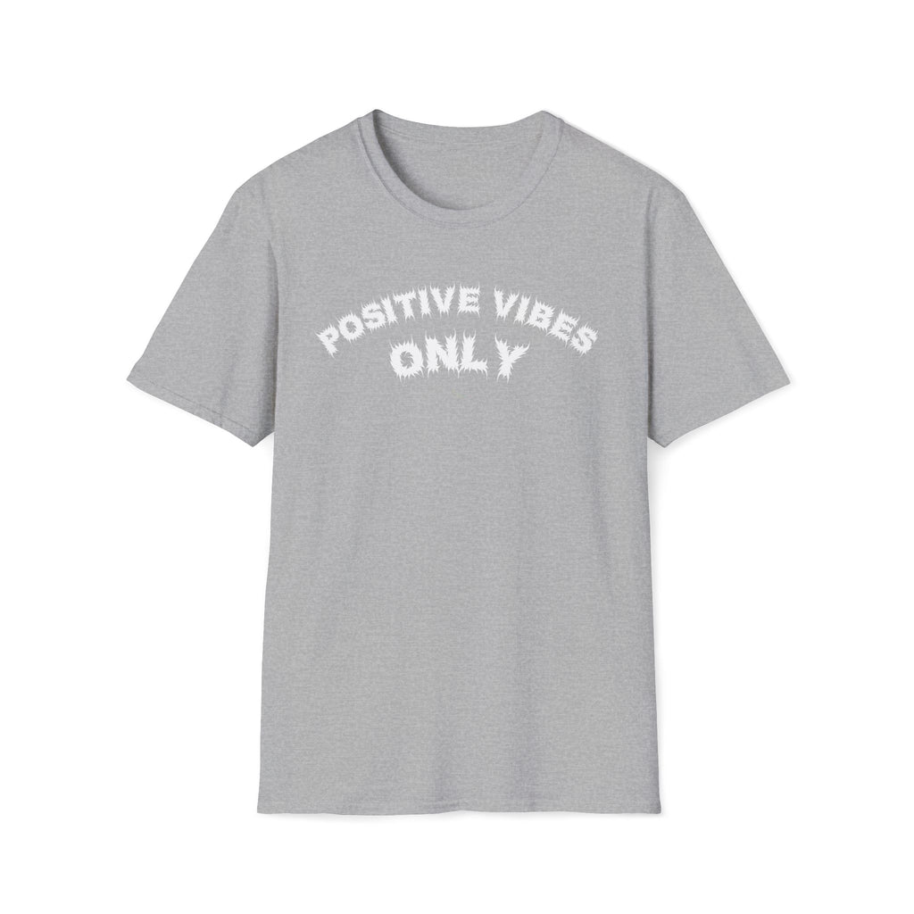 Bildsa Positive Vibes White Text Tee