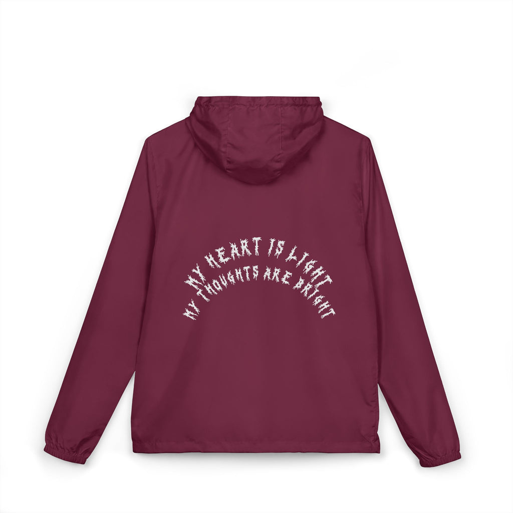 Hvita My Heart Is Light White Text Windbreaker