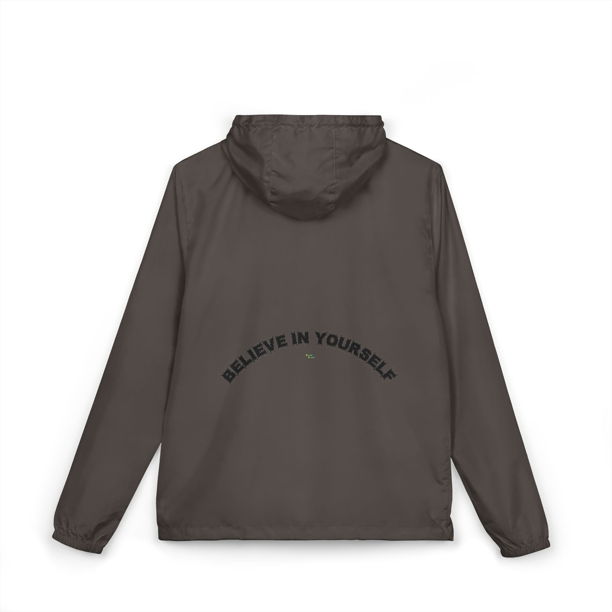 Bildsa Believe In Yourself Black Text Windbreaker