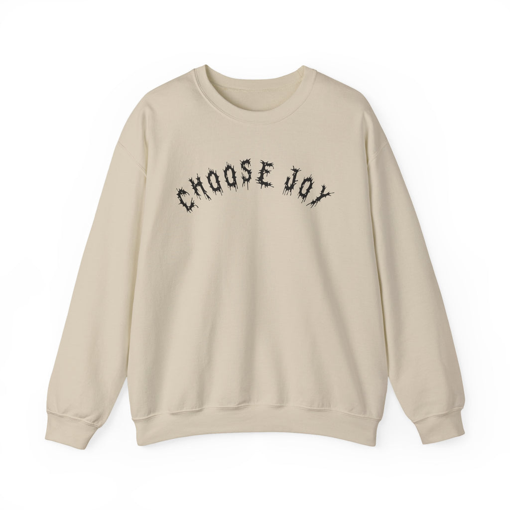 Hvita Choose Joy Black Text Crewneck