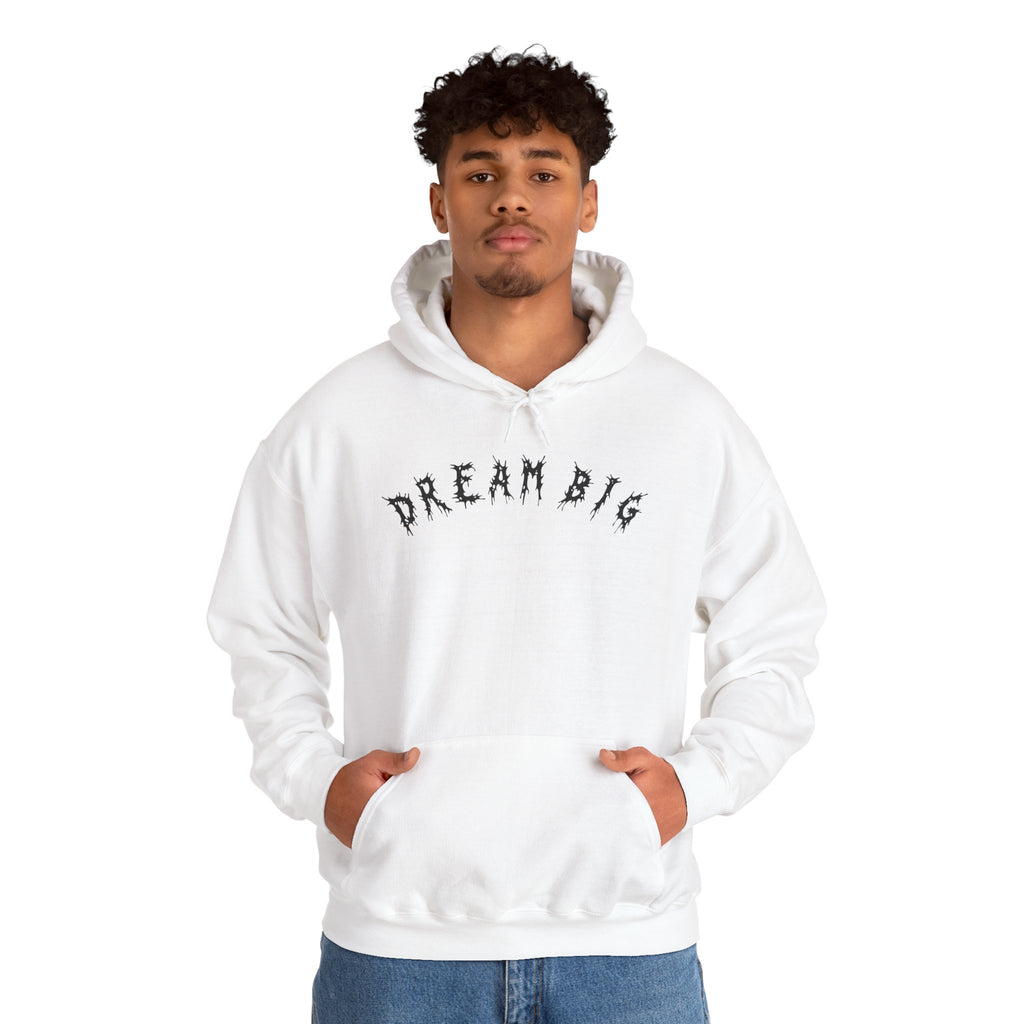Hvita Dream Big Black Text Hoodie