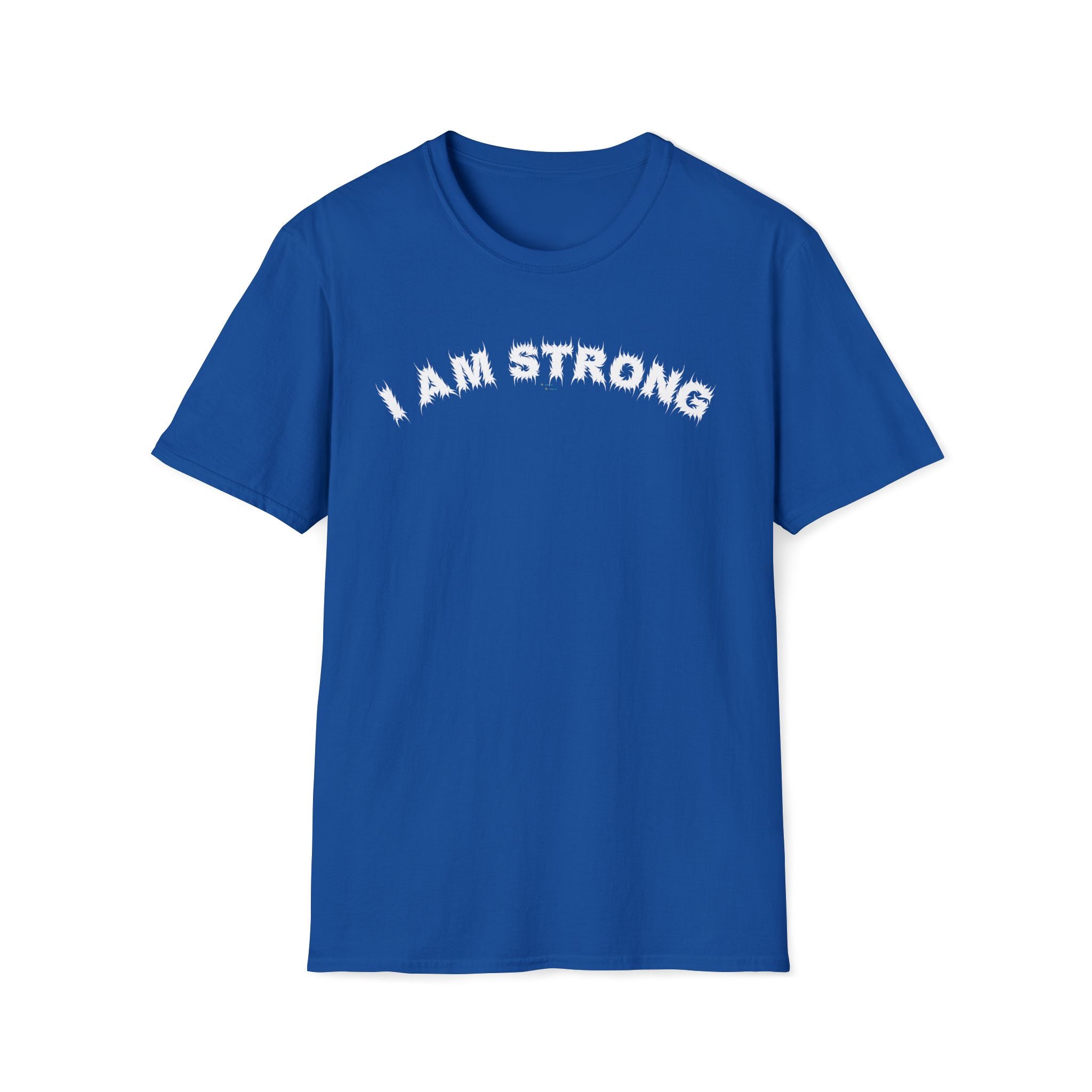 Bildsa I Am Strong White Text Tee