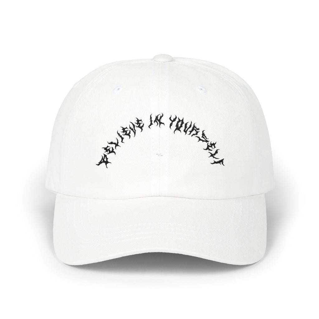 Lundr Believe In Yourself Black Text Dad Hat