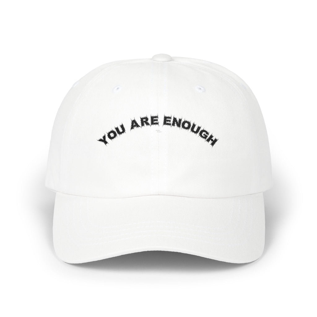 Bildsa You Are Enough Black Text Dad Hat