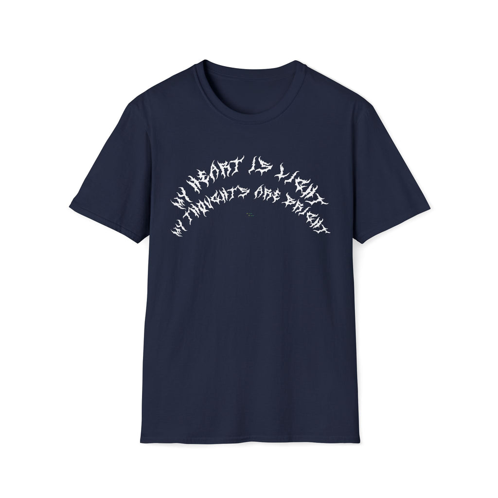 Lundr My Heart Is Light White Text Tee