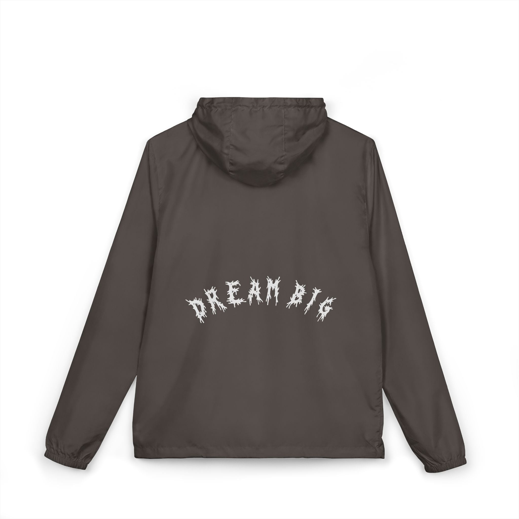 Hvita Dream Big White Text Windbreaker