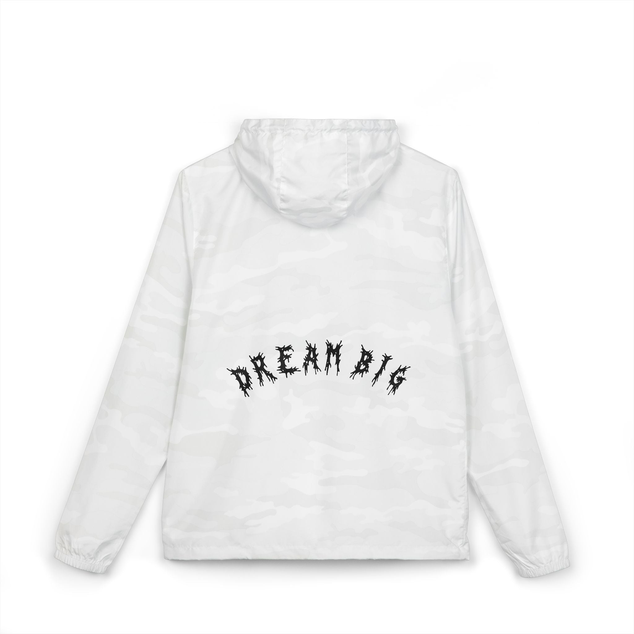 Hvita Dream Big Black Text Windbreaker