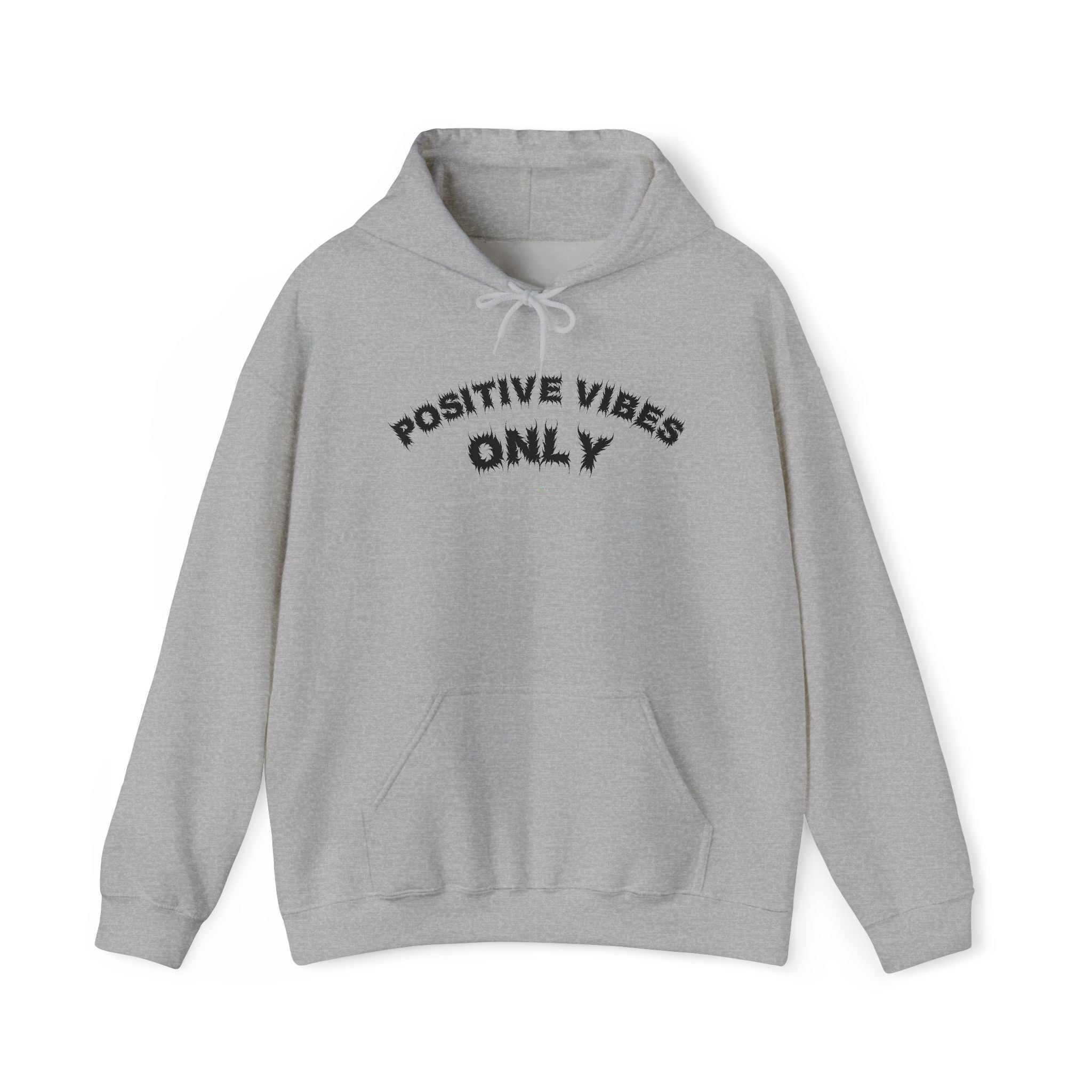 Bildsa Positive Vibes Black Text Hoodie