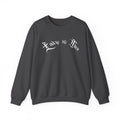 Ellioaey Today Is Mine White Text Crewneck